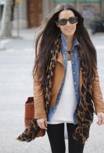 foulard léopard