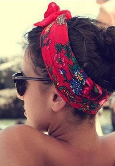 foulard cheveux plage