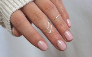 bague phalange style manucure