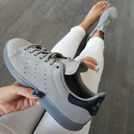 adidas stan smith daim gris