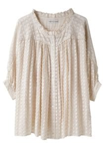 Blouse fluide crème La Garçonne