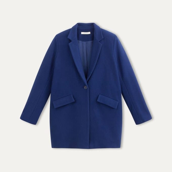 Manteau pardessus bleu pour le printemps