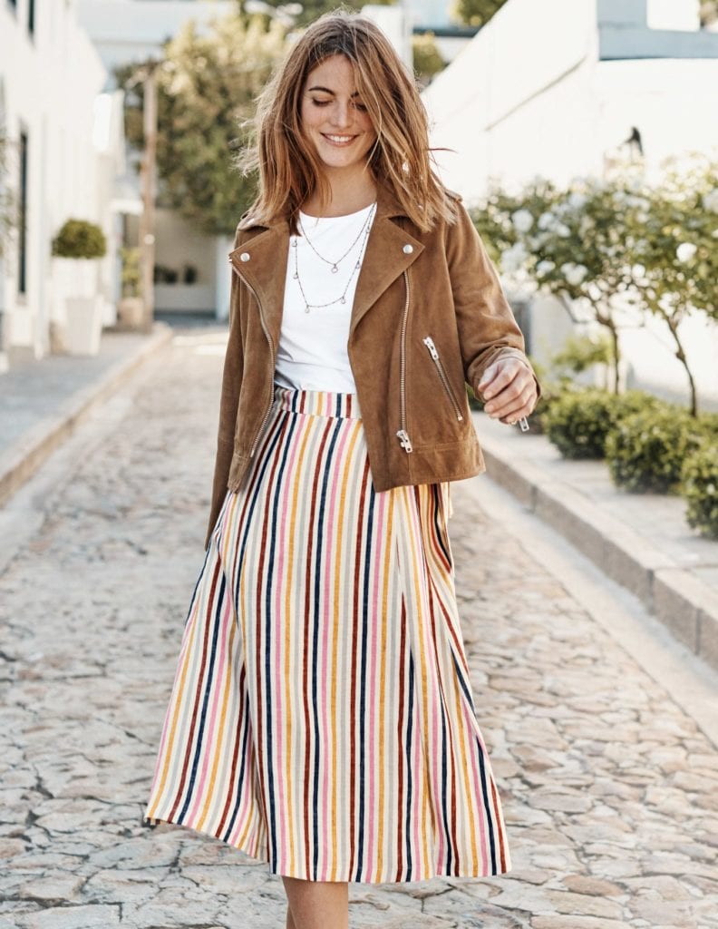 Veste daim camel printemps