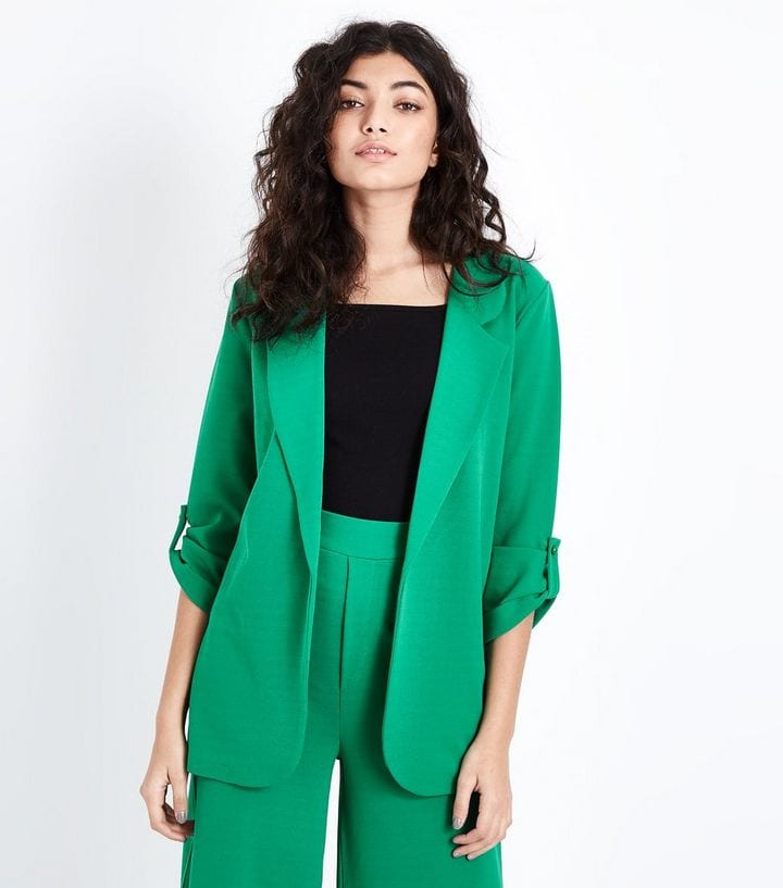 Blazer vert pour le printemps